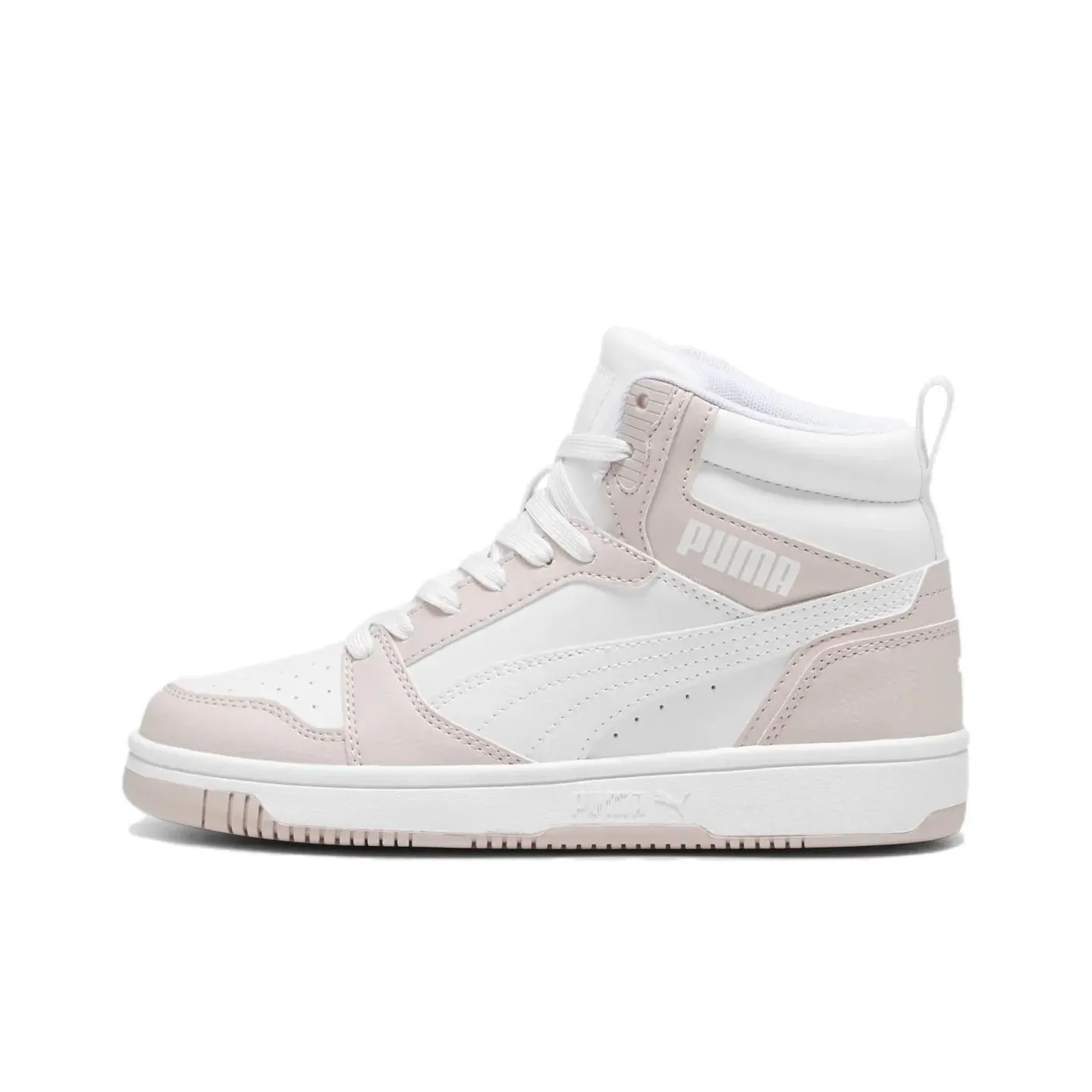 PUMA Rebound v6 Высокие Кроссовки для Скейтбординга Унисекс Белый Розовый