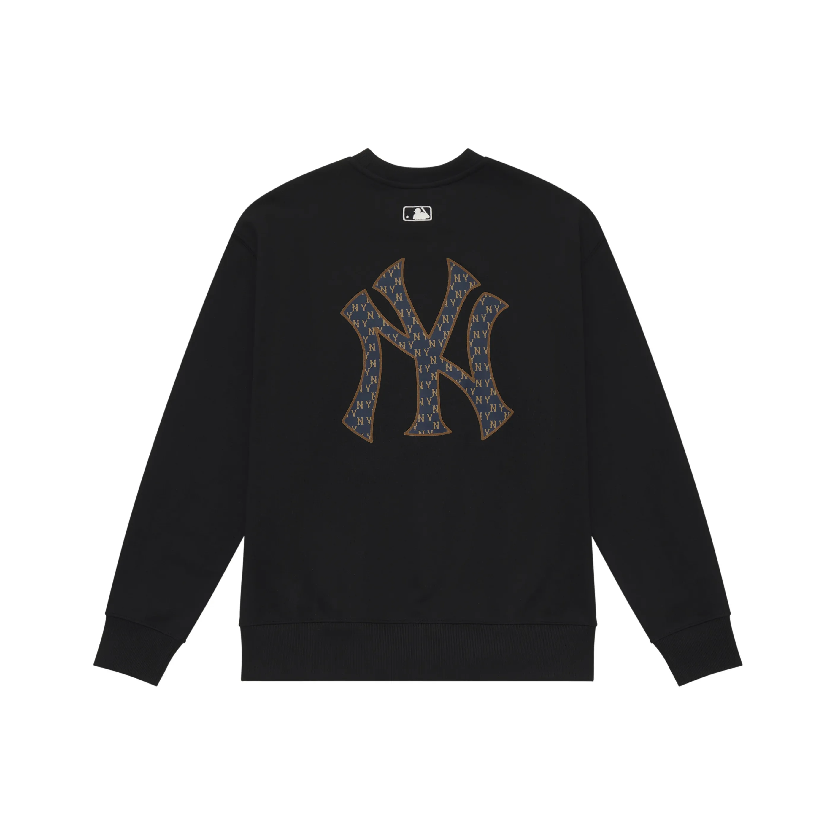 MLB MONOGRAM Collection New York Yankees 24FW Crewneck Sweatshirt Unisex Black