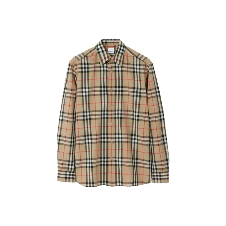 Burberry Long Sleeved Checked Buttoned Shirt