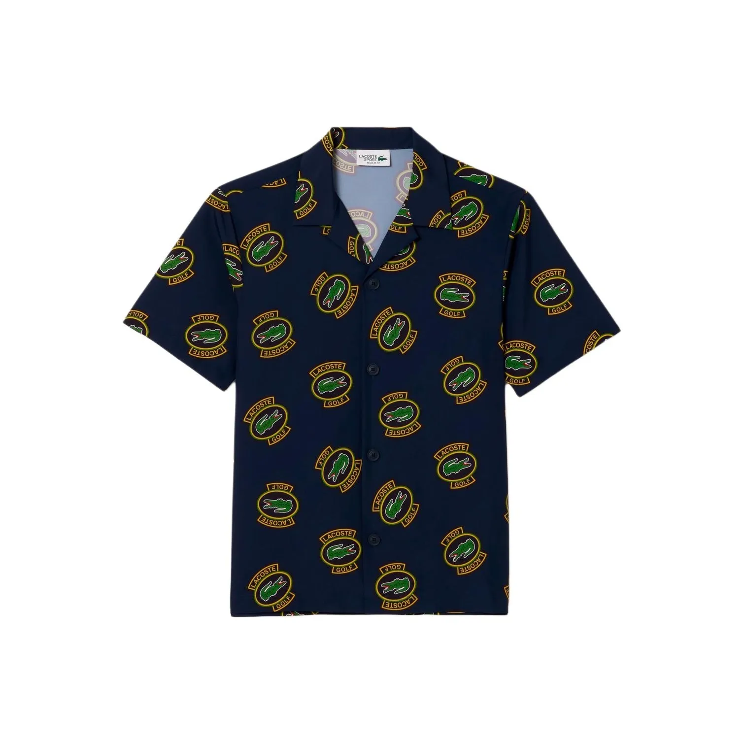 LACOSTE Logo-print Camp-collar Shirt