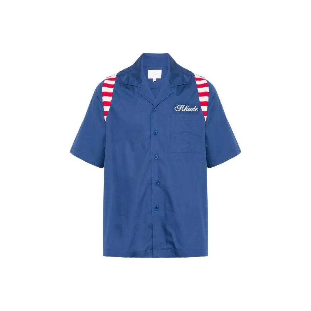 RHUDE Shirts Men Blue