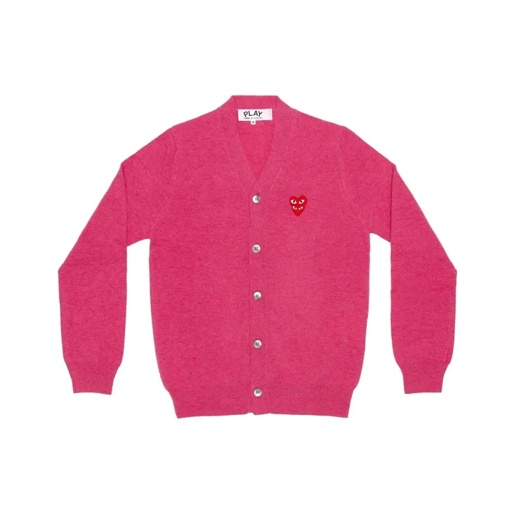CDG Play Sweaters Men's Pink
