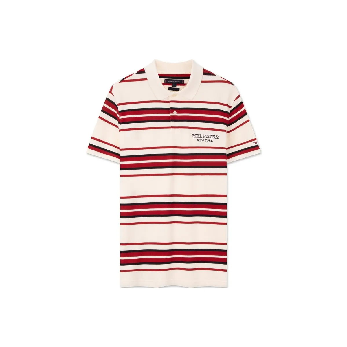 Tommy Hilfiger Polo Мужское Бежевый Белый Красный