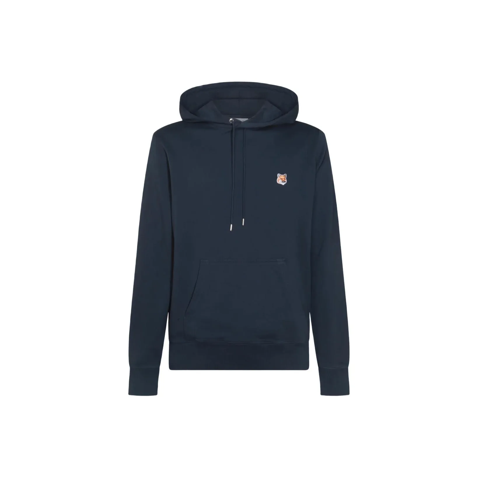 Maison Kitsuné Fox Head Patch Drawstring Hoodie