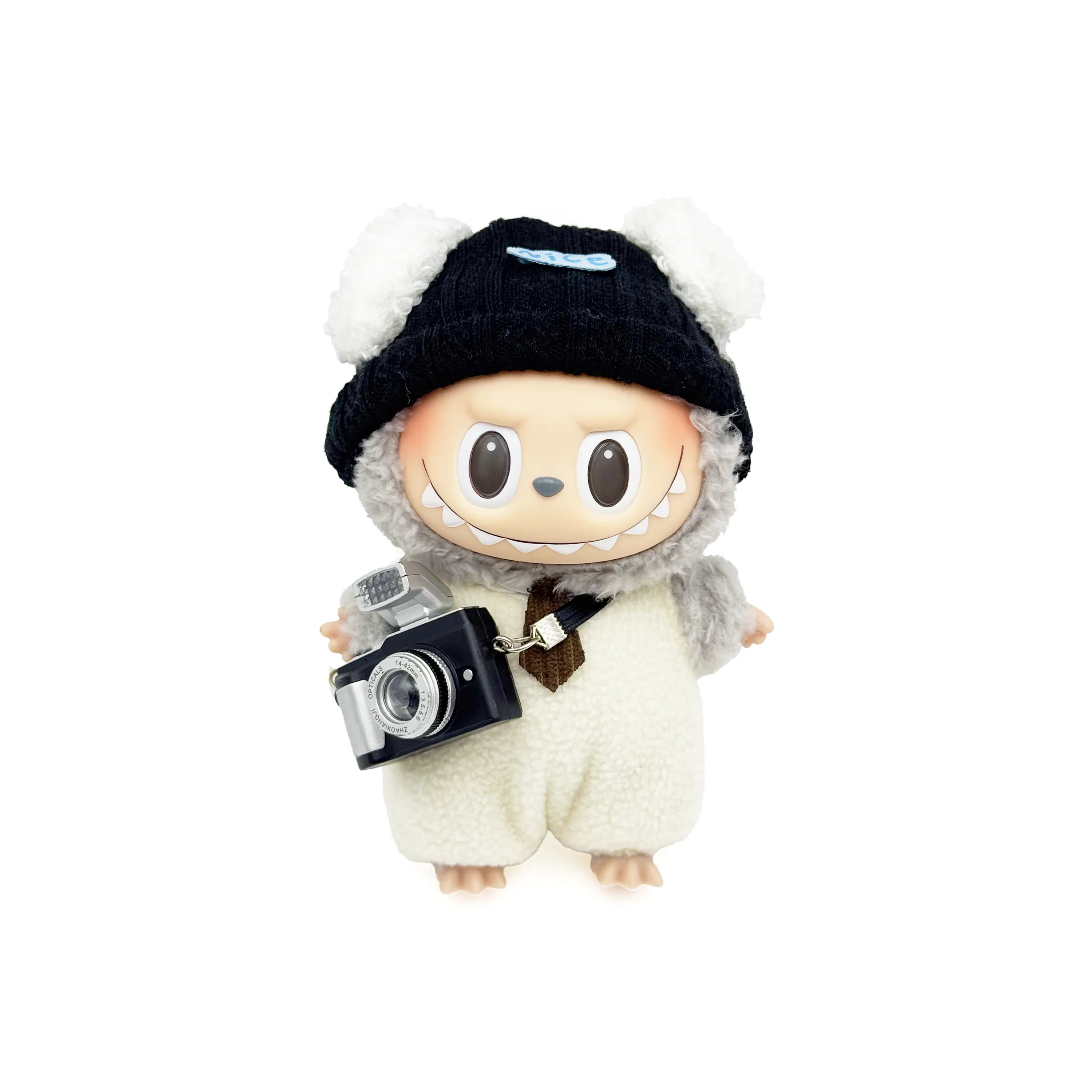 [Dress Up Doll] POP MART Labubu THE MONSTERS Vinyl, Camera Baby Hang Tag Box 17cm