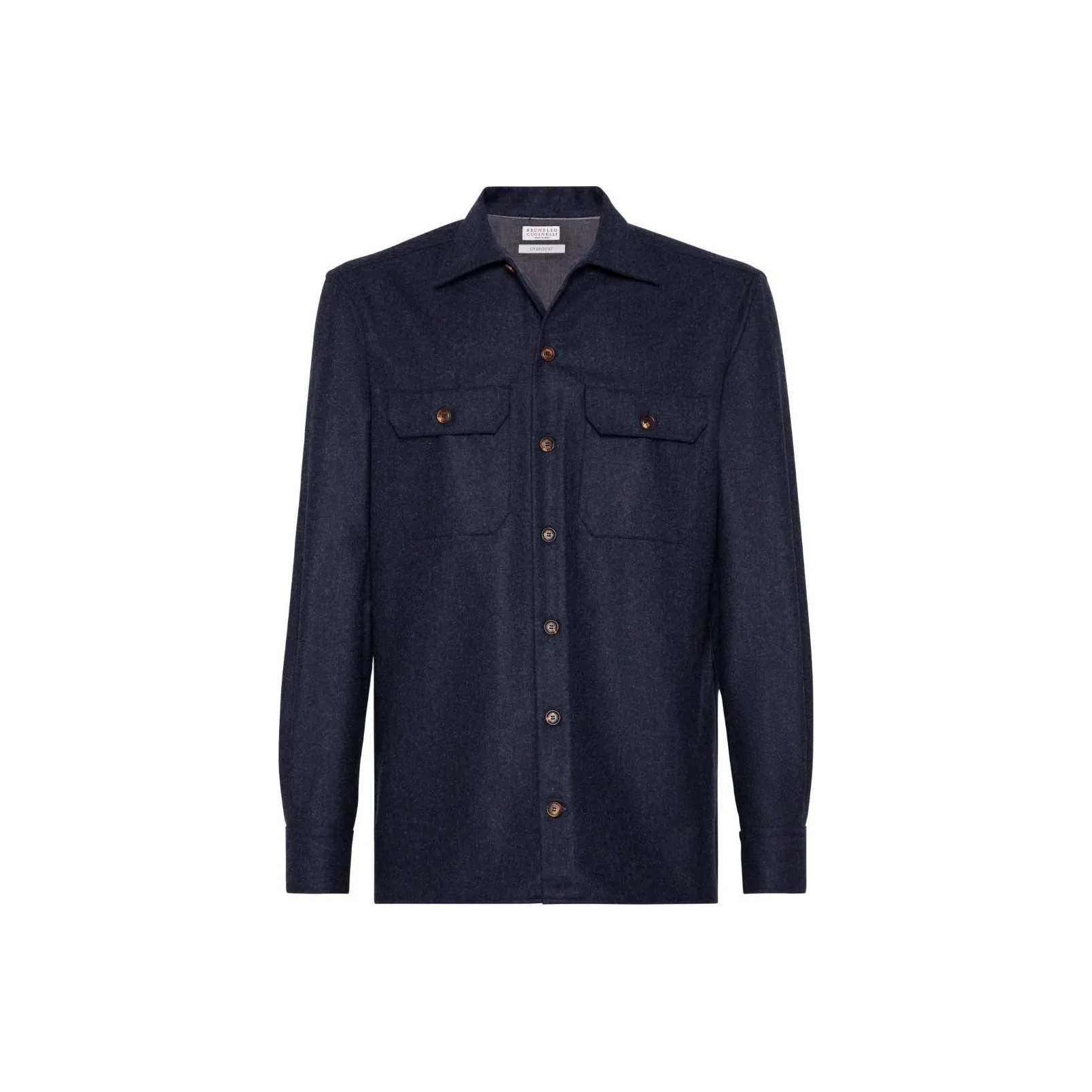 Brunello Cucinelli Long Sleeved Straight Hem Overshirt