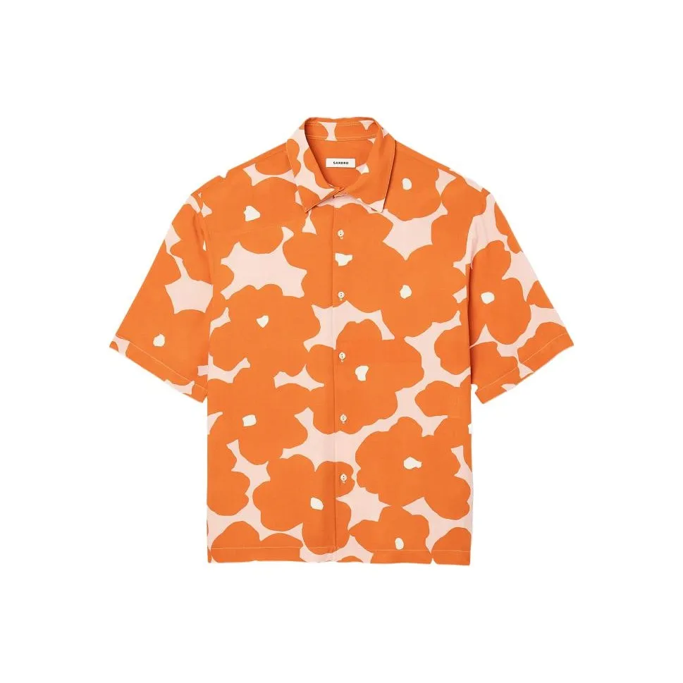 Sandro Апельсин Мужские Рубашки