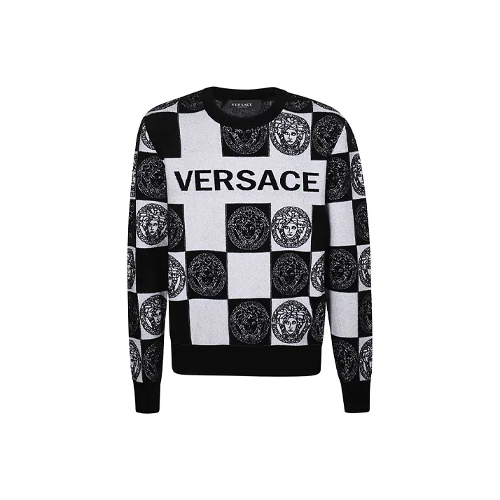 VERSACE Sweaters Men's Black White