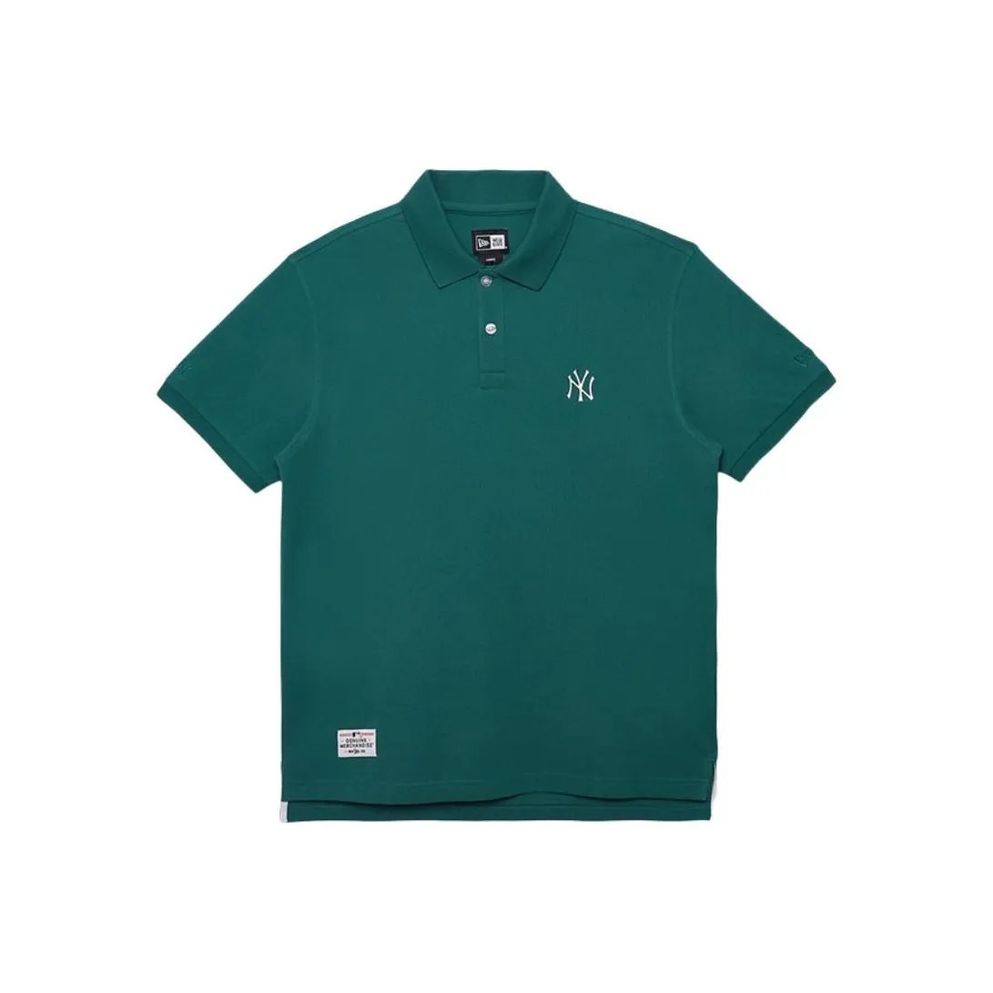 New Era SS24 MLB New York Yankees Polo Shirt Unisex Green