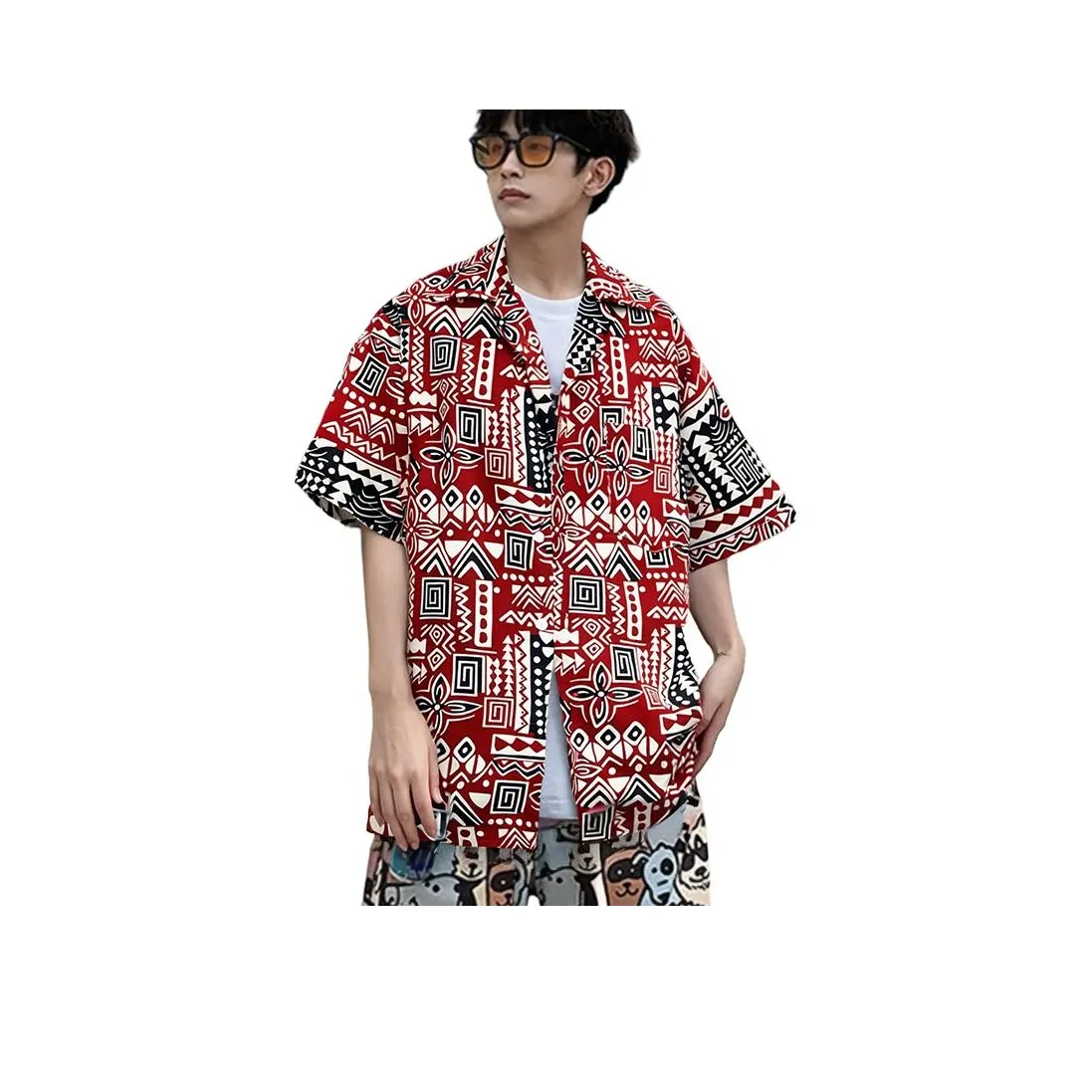 YEARNED Красная унисекс рубашка