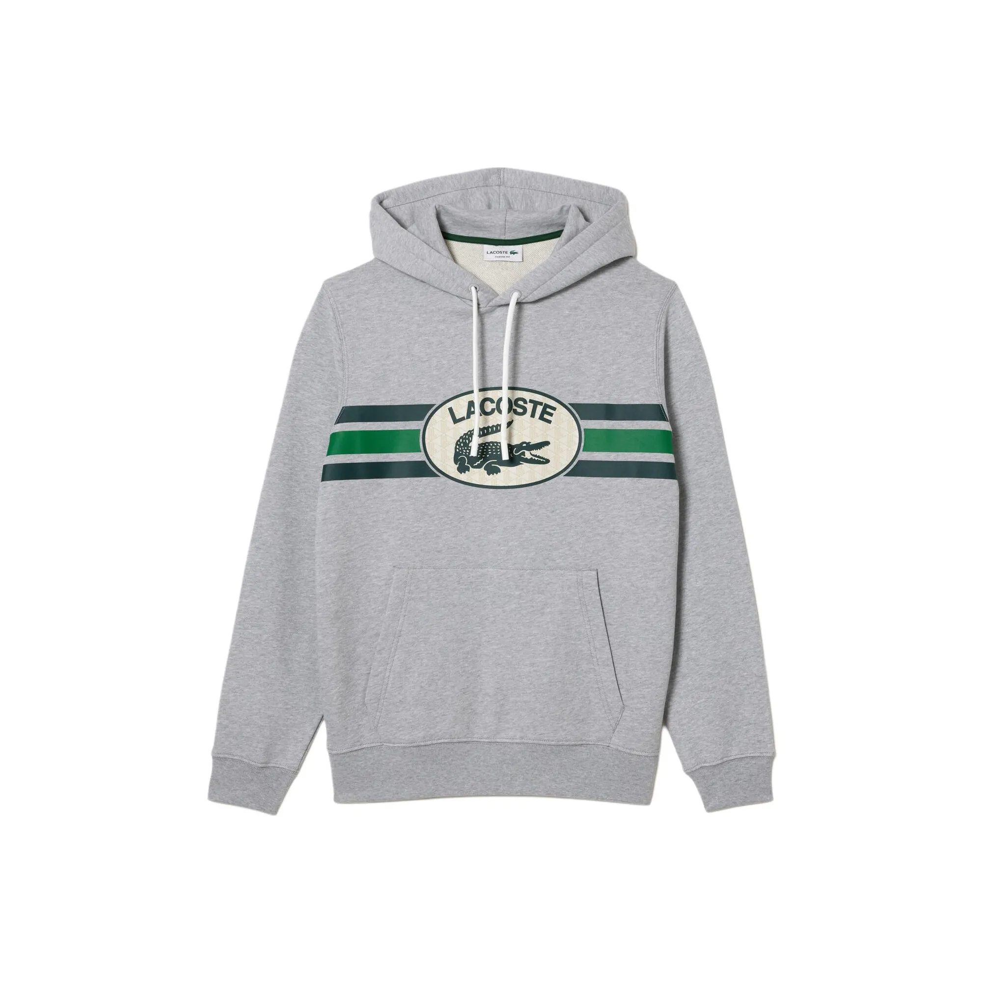 LACOSTE Logo print Cotton Hoodie