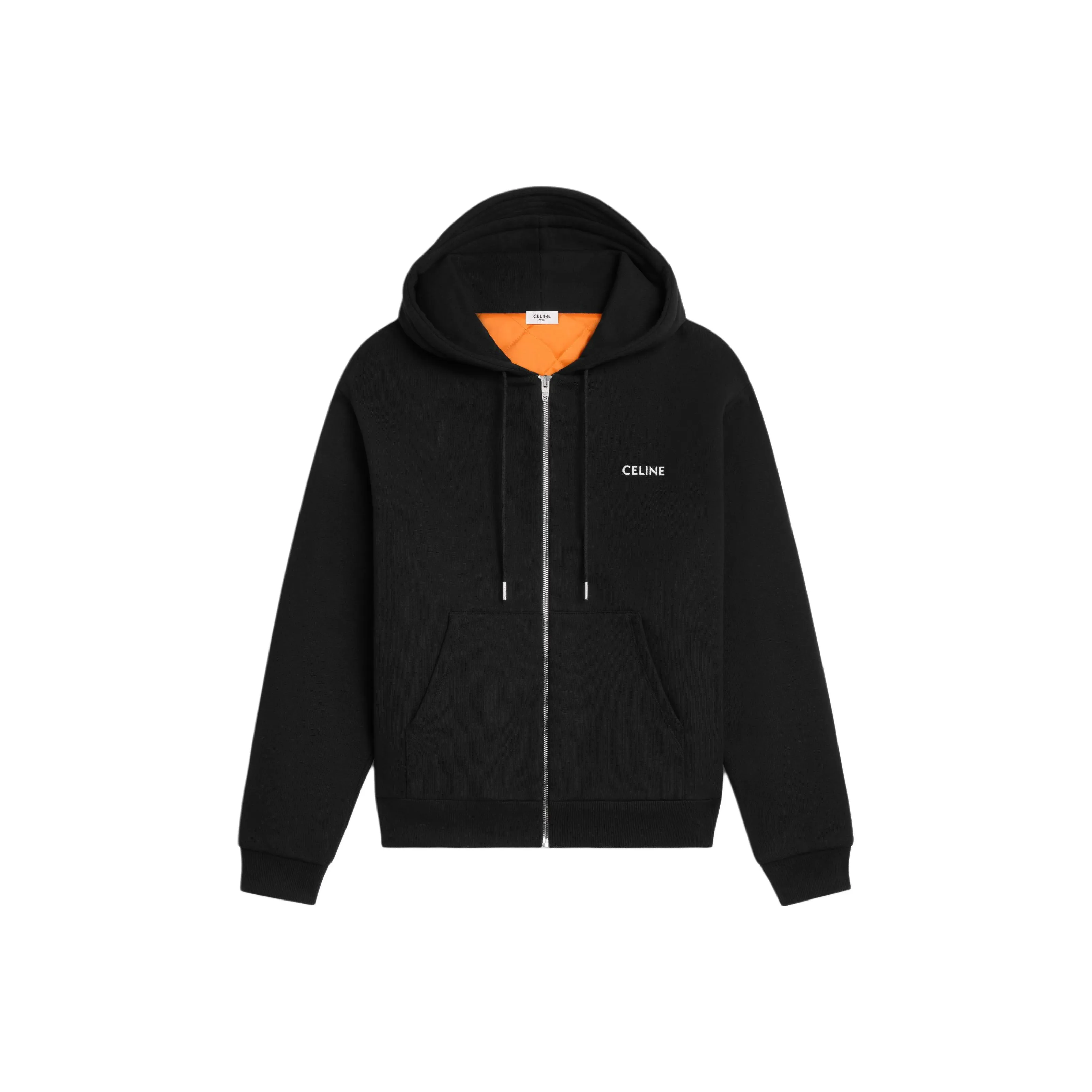CELINE Zipped Quilted Hoodie