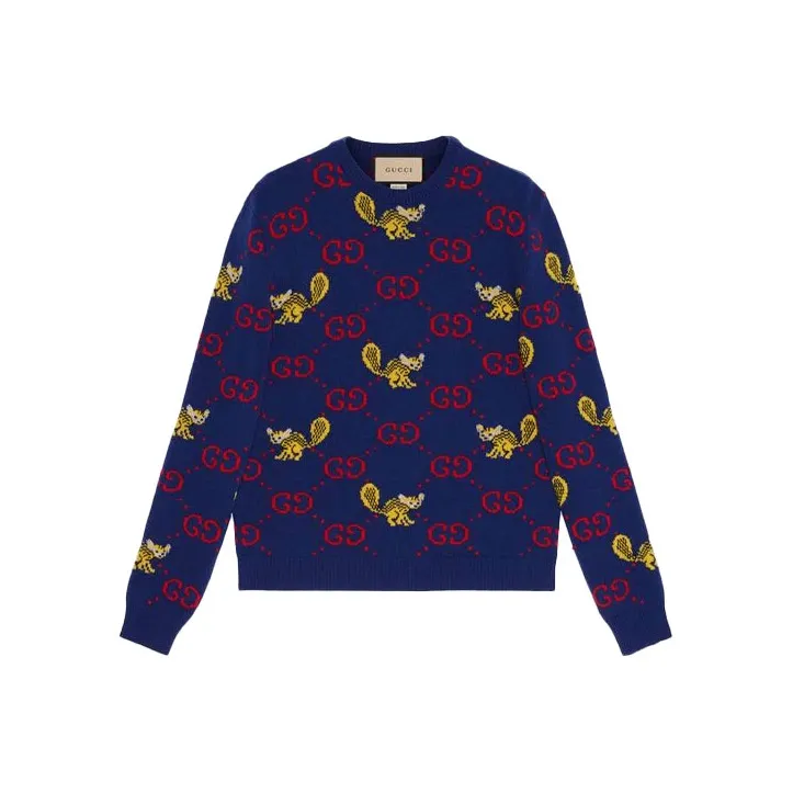 GUCCI x Freya Hartas FW21 Sweater Men's Blue