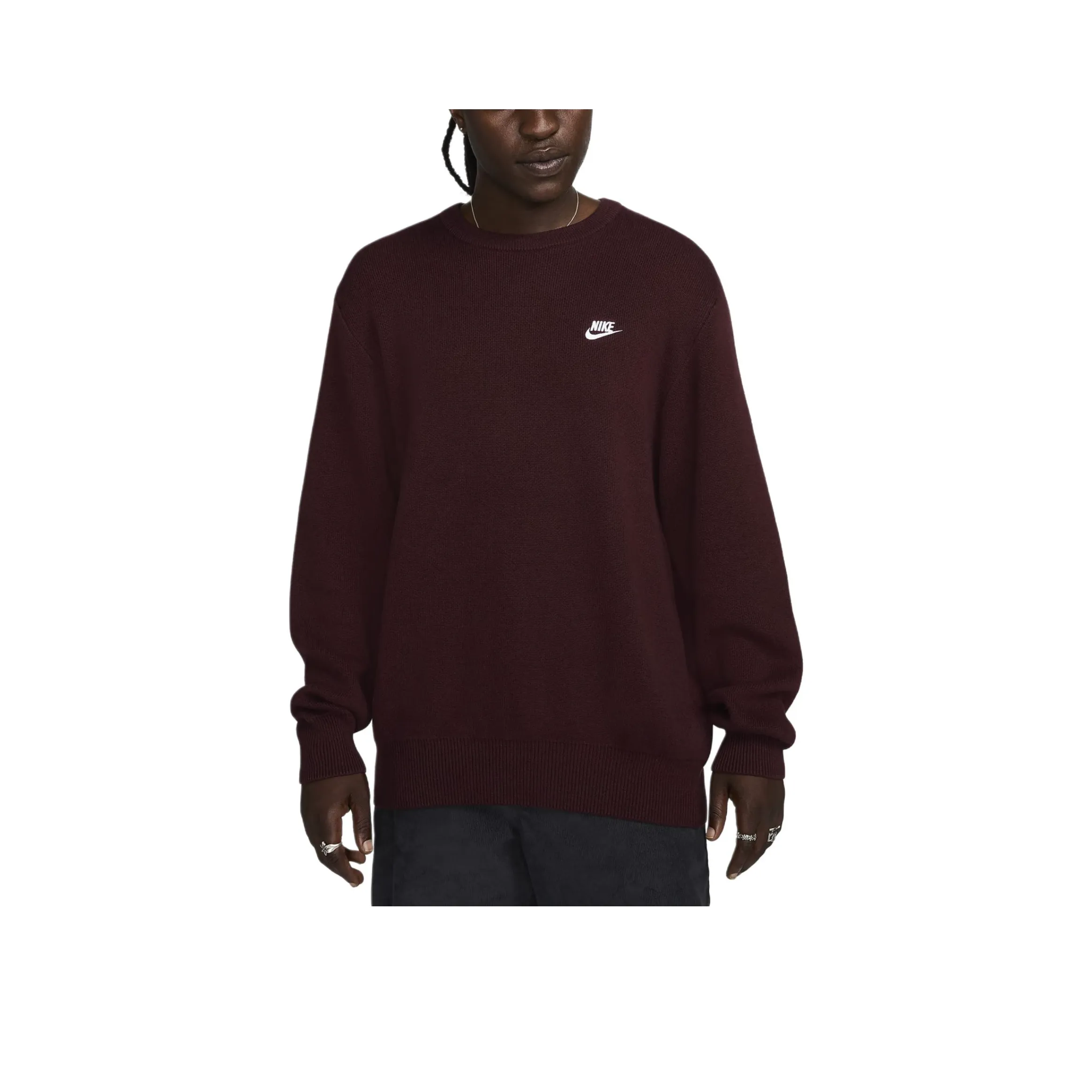 Nike Club Sweatshirts Men Burgundy Secret Love