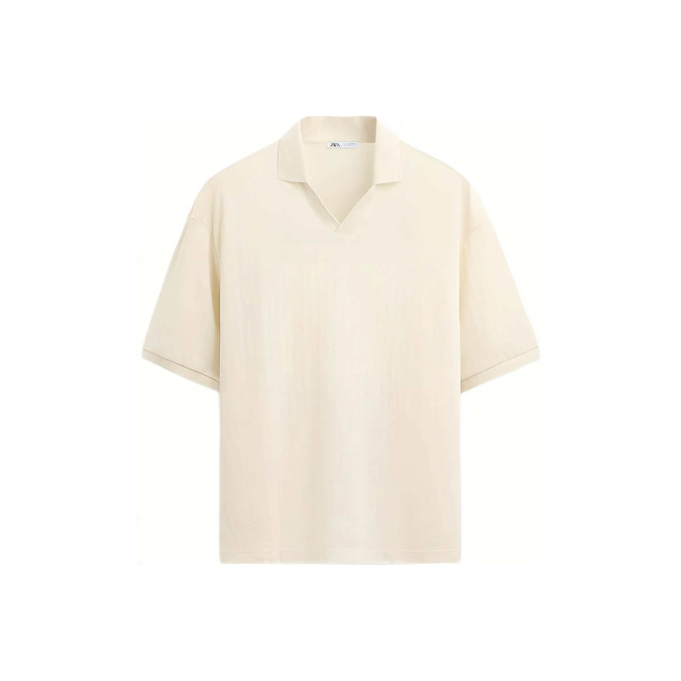 ZARA Polo Shirts Men's Beige