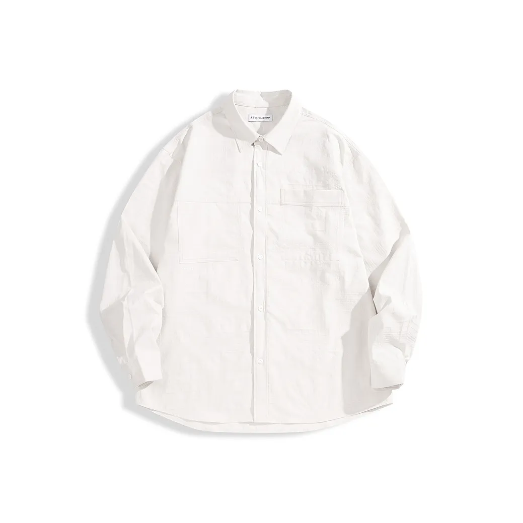 PEACEBIRD MEN Рубашка Мужская Белая 1