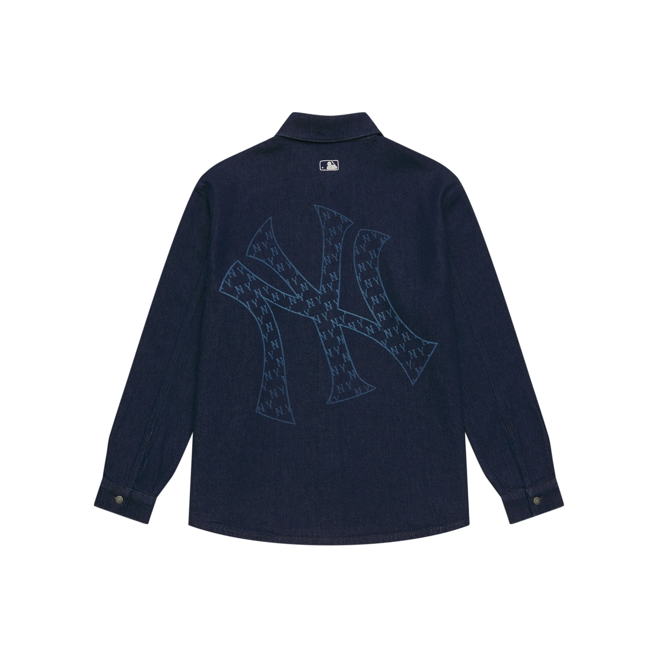 MLB MONOGRAM Collection New York Yankees 24FW Shirt Unisex Dark Marine Blue