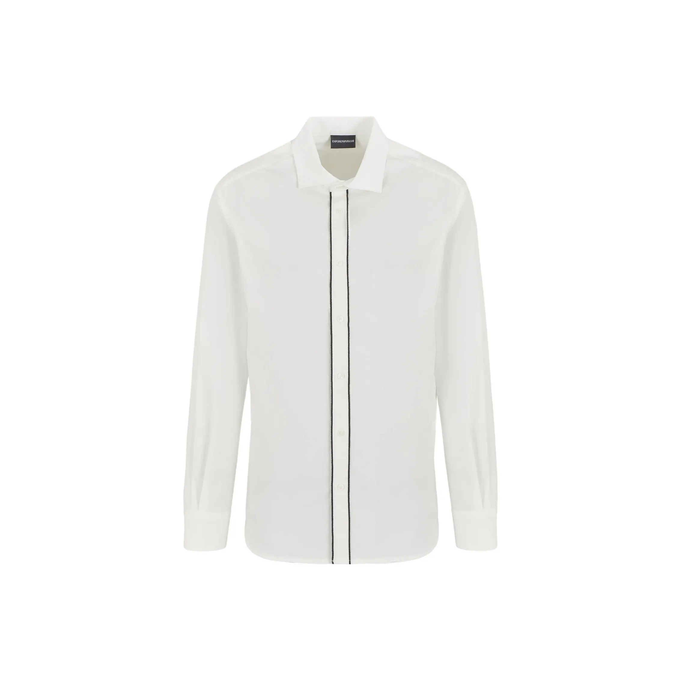 EMPORIO ARMANI Рубашка Мужская Теплая Белая