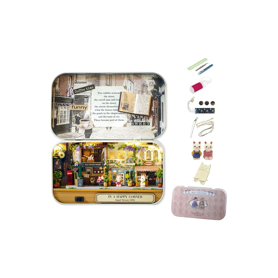 Happy Fish DIY Дом Коробка Театр Ручная работа Модель Набор Креативные Игрушки