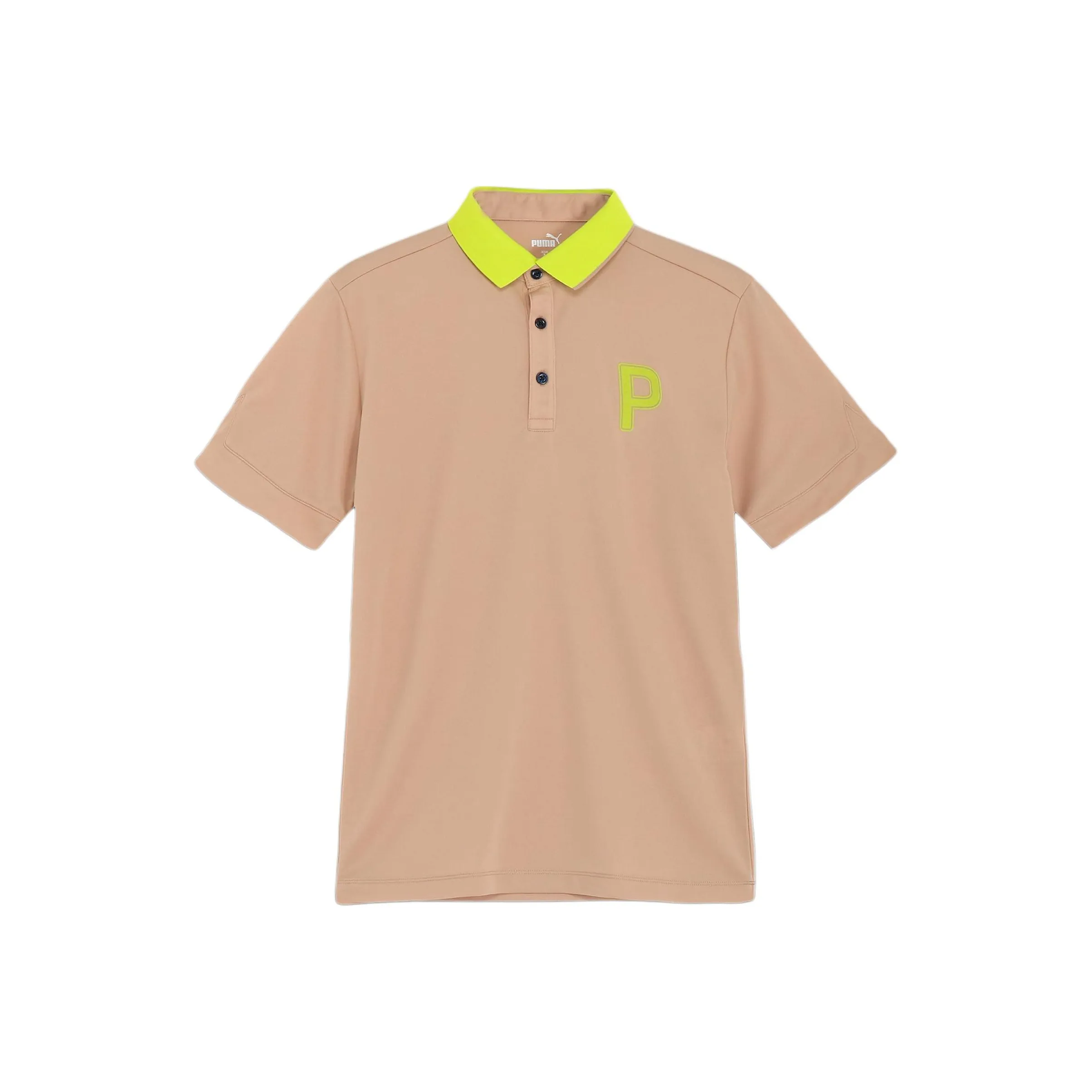 PUMA Golf Wear Polo Shirts Men's Khaki