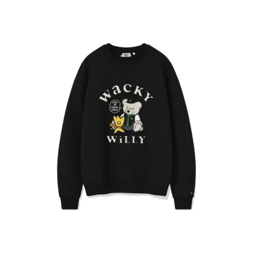 Wacky Willy Черный Унисекс Свитшоты