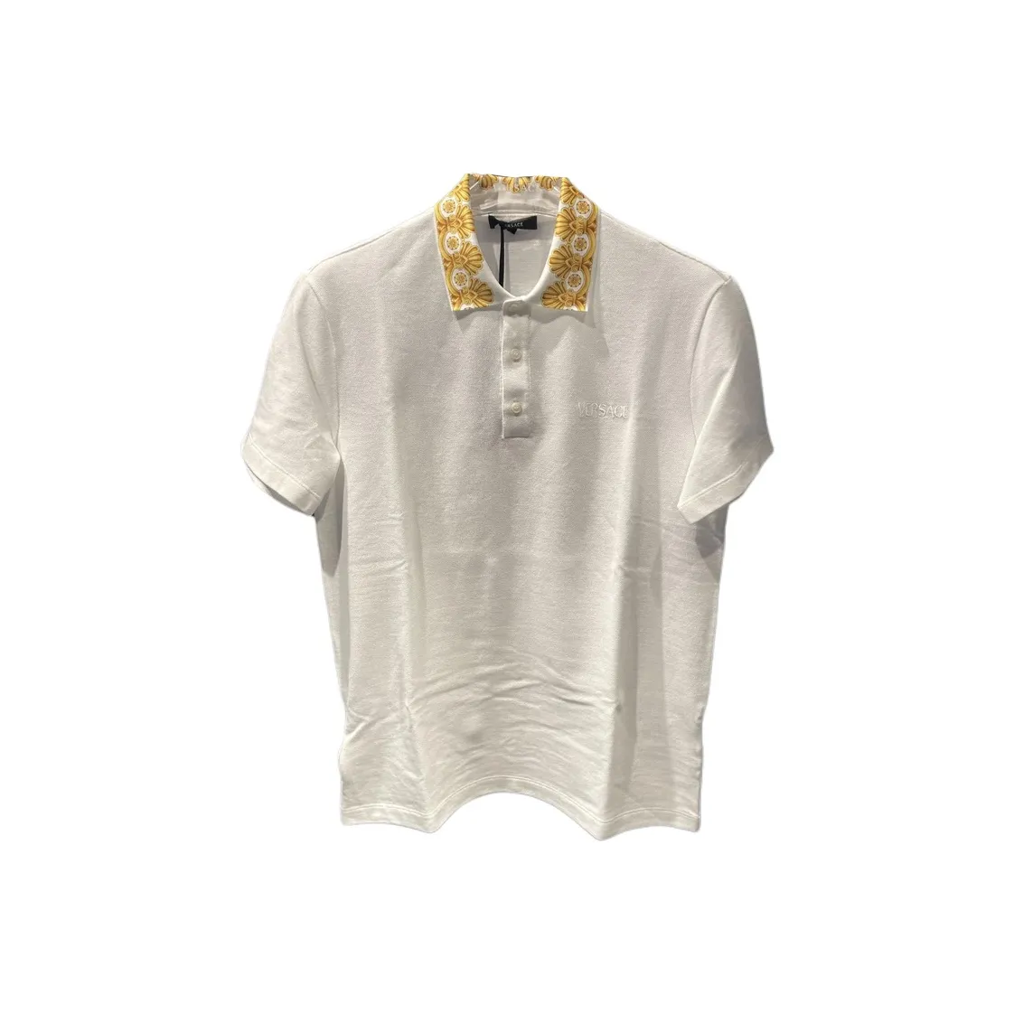 VERSACE SS24 Поло Мужское Белое