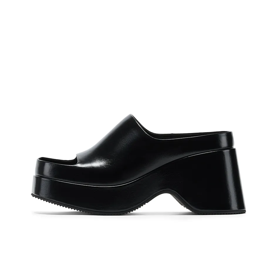 GG CC Амортизация Противоскользящие Устойчивые к истиранию Платформа Увеличение Высоты Слипоны Женские