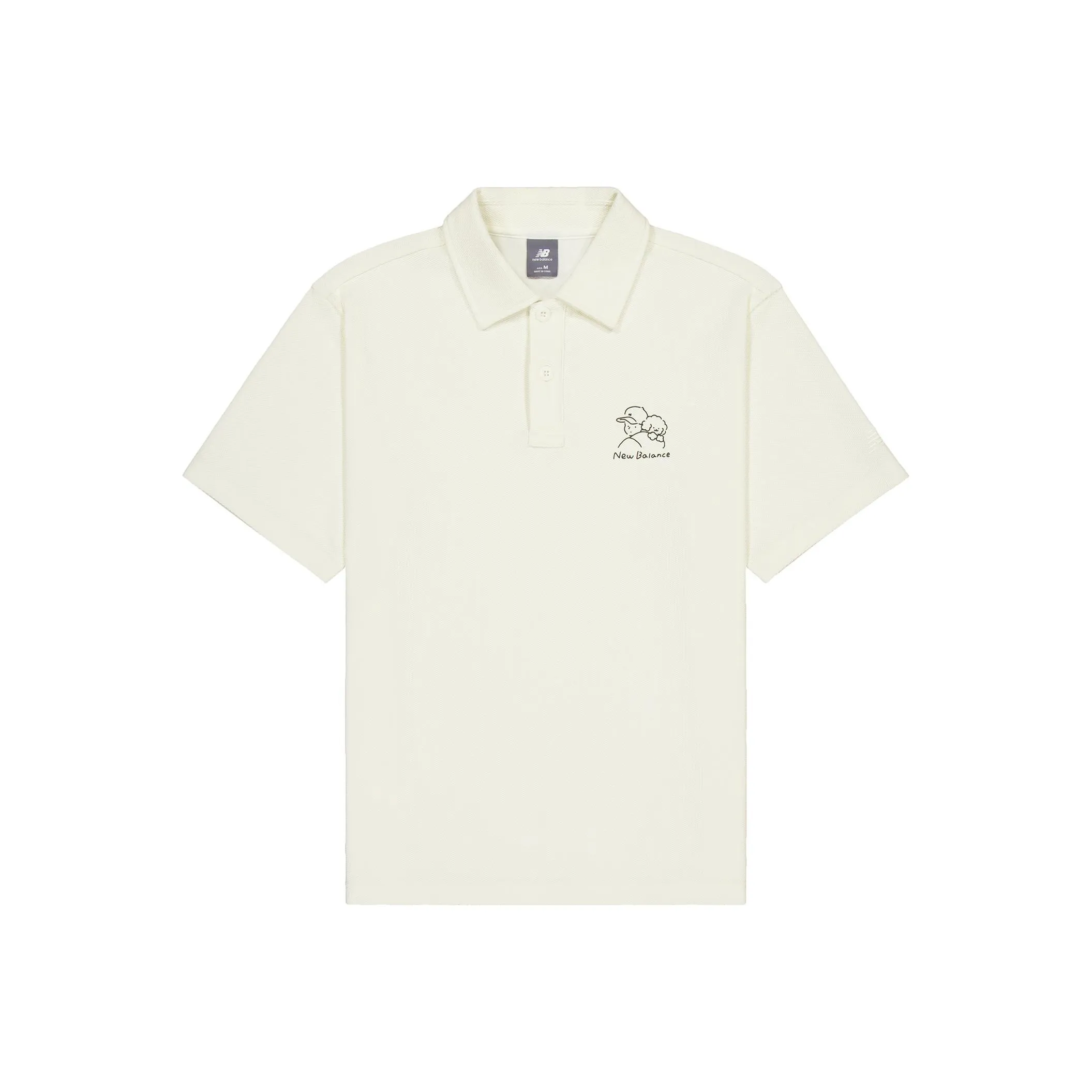 New Balance совместная серия Centripetal Life Illustration Series Поло унисекс Айвори Белый