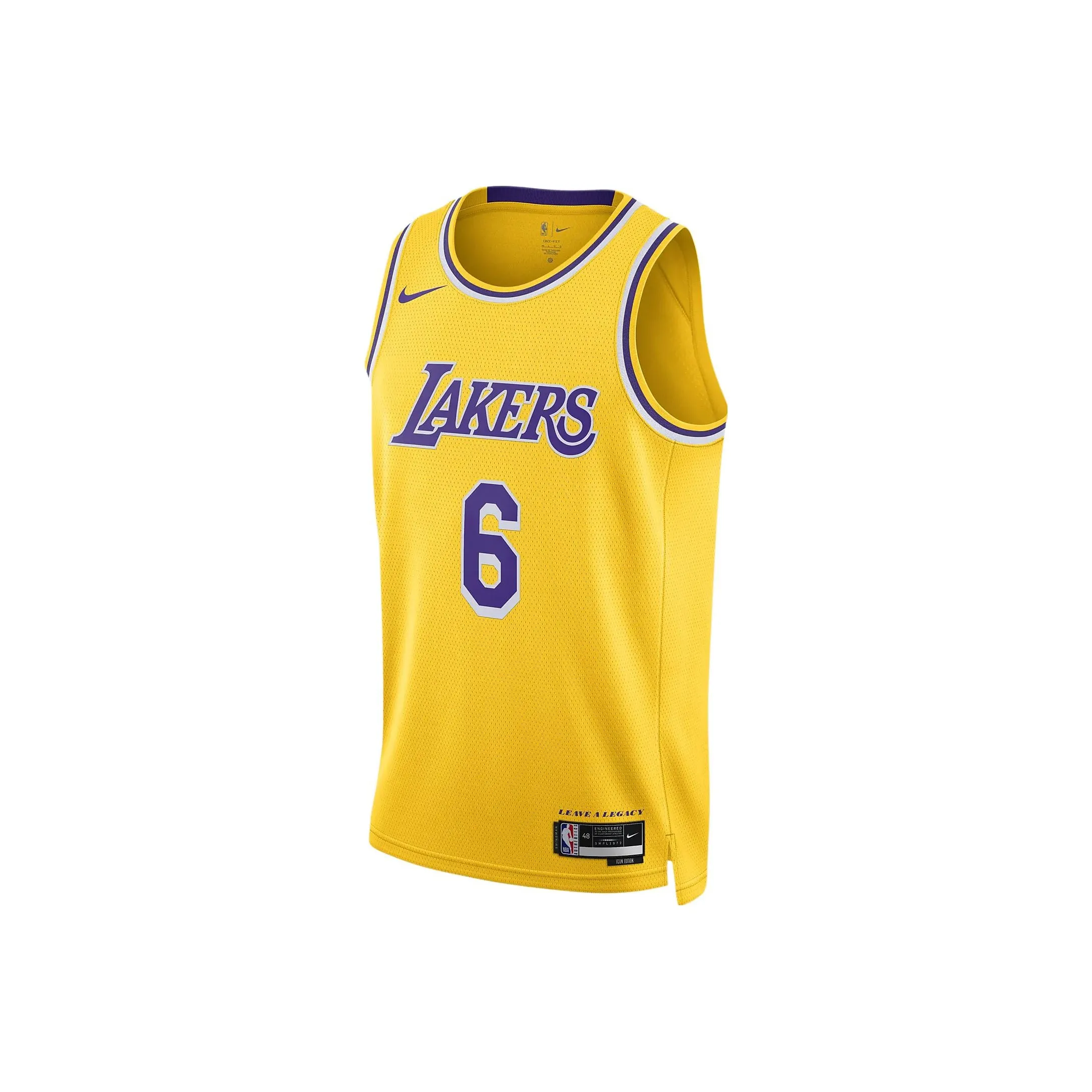 nike yellow Los Angeles Lakers Icon Edition 2022/23 Men's nike yellow Dri FIT Nba Swingman Jersey