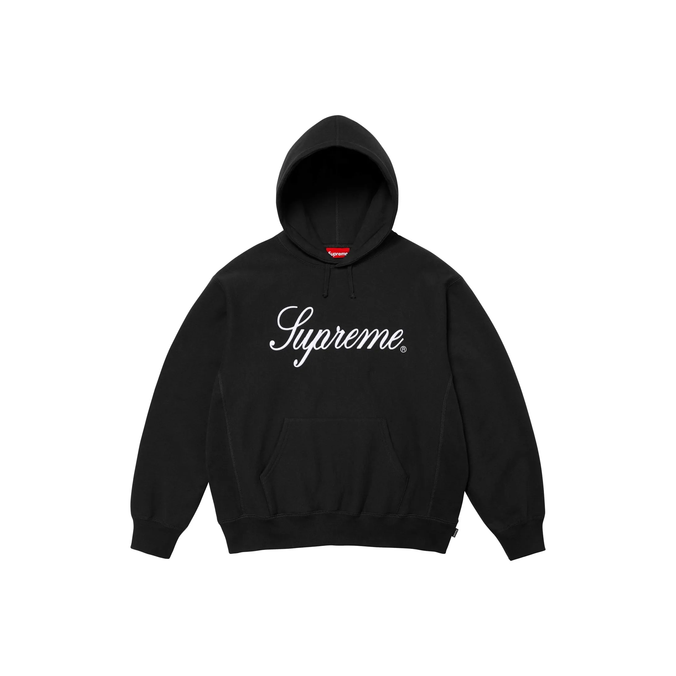 Supreme FW24 WEEK1 Вышитый худи Script унисекс