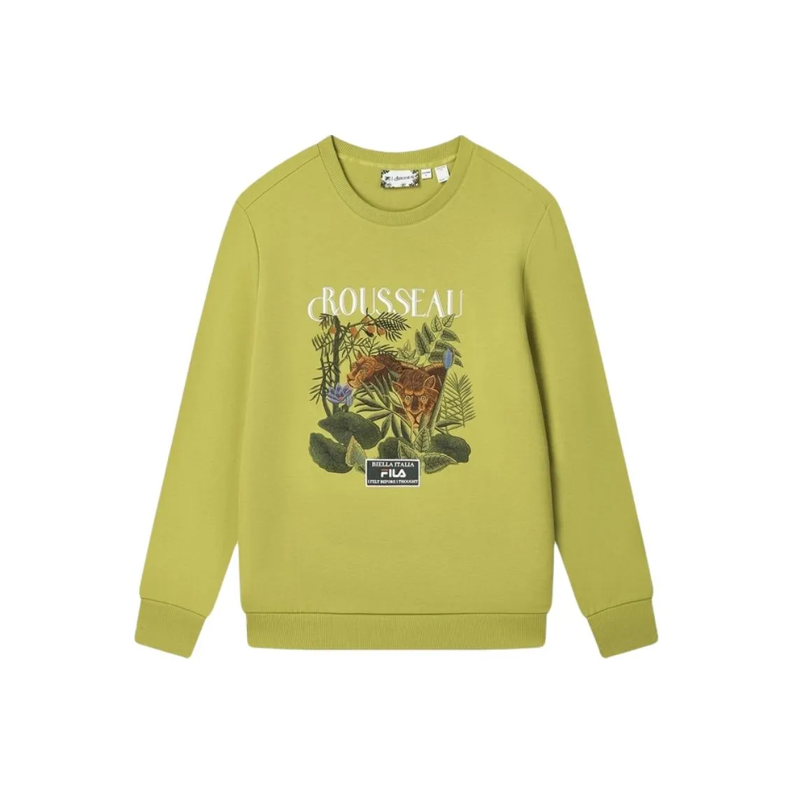 FILA x LUSUO Толстовка Мужская Изумрудно-желтый зеленый