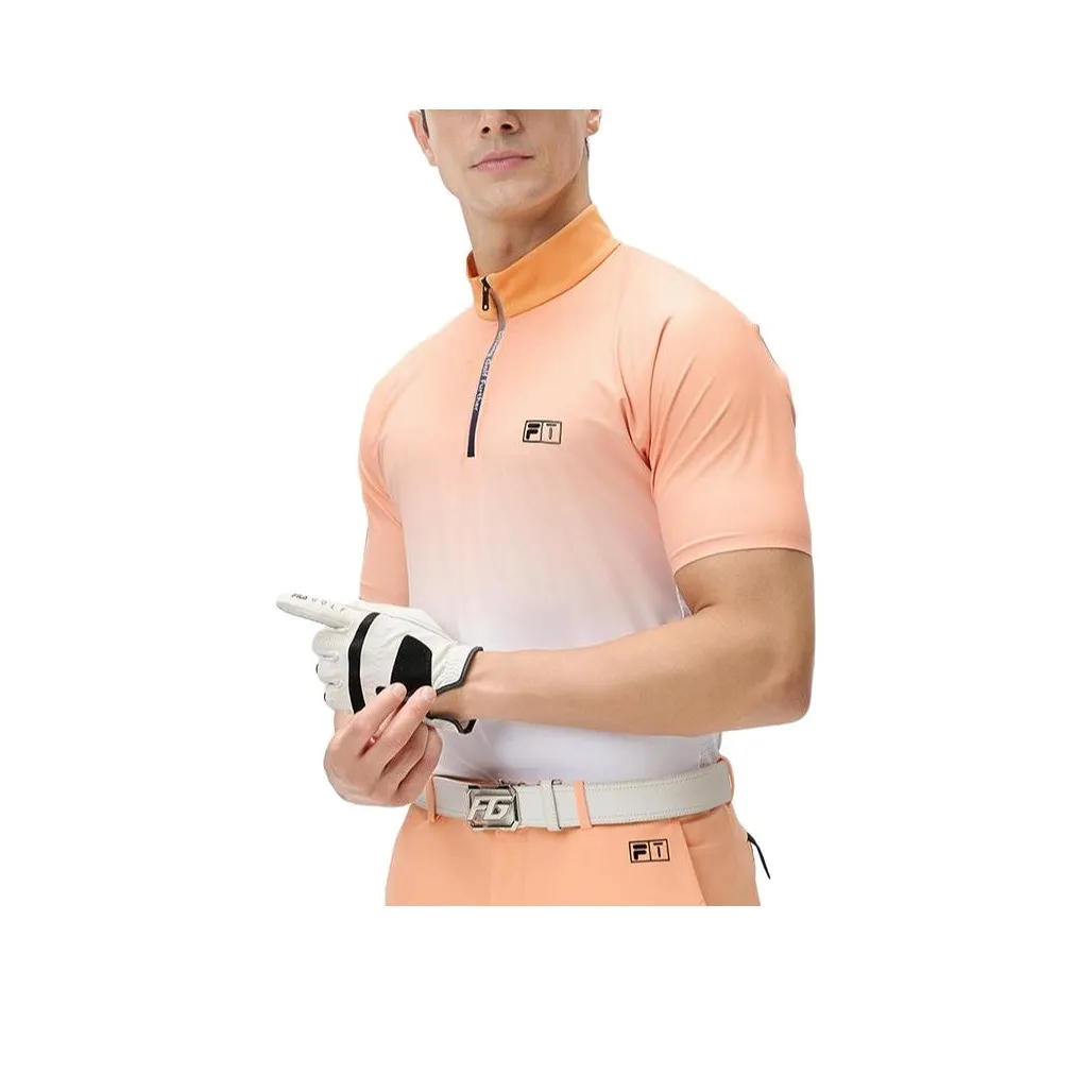 FILA Golf Series Polo Shirts Men Dark Star Yellow