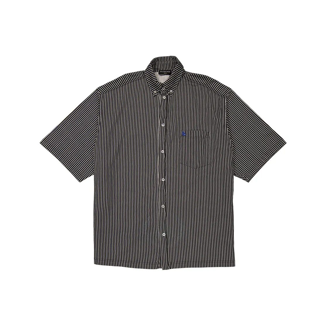Balenciaga Рубашка Регулярный крой Мужская Черная
