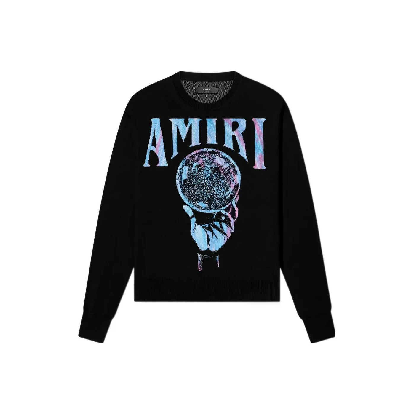AMIRI Crystal Ball Logo Intarsia Cashmere Sweater