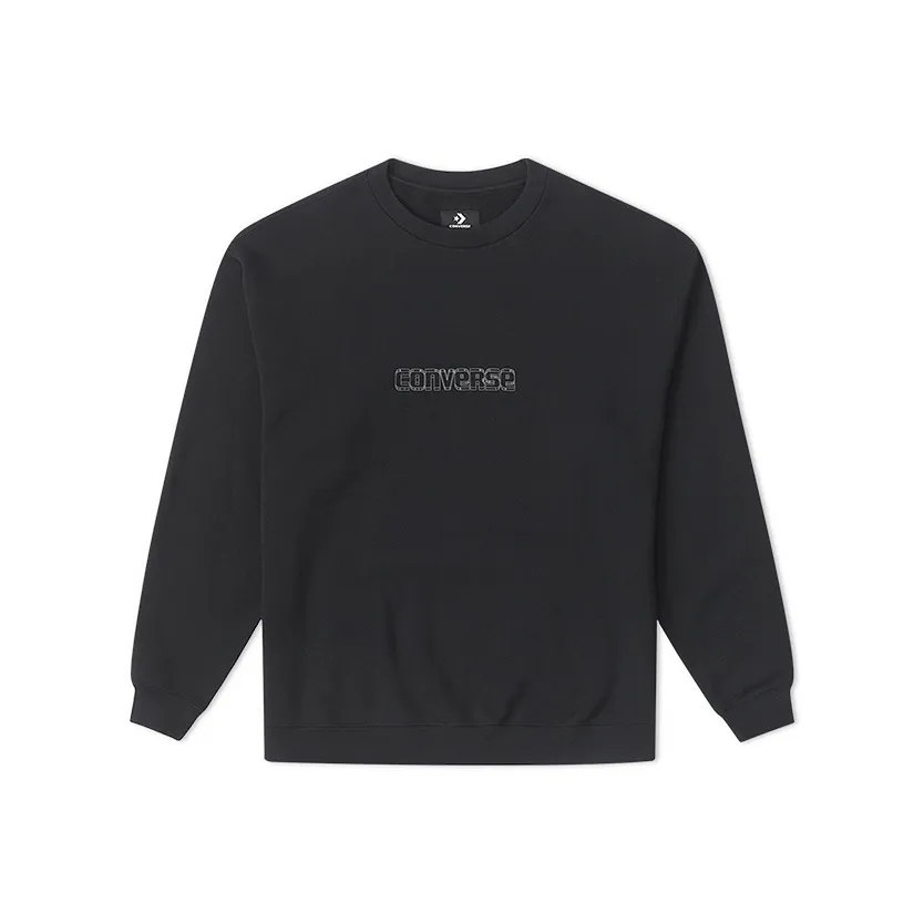 Converse Свитшот Мужской Черный