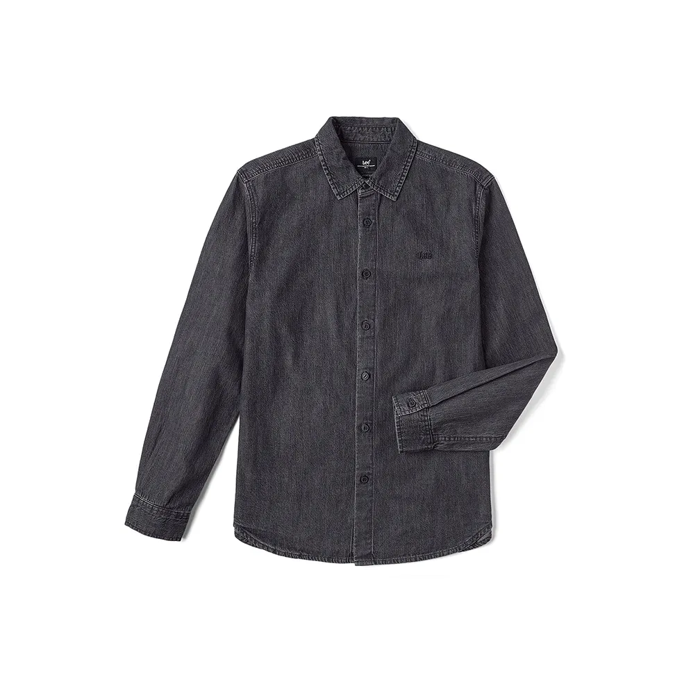 Lee совместный модель FW24 Деним Рубашка Мужская Темно-Серый