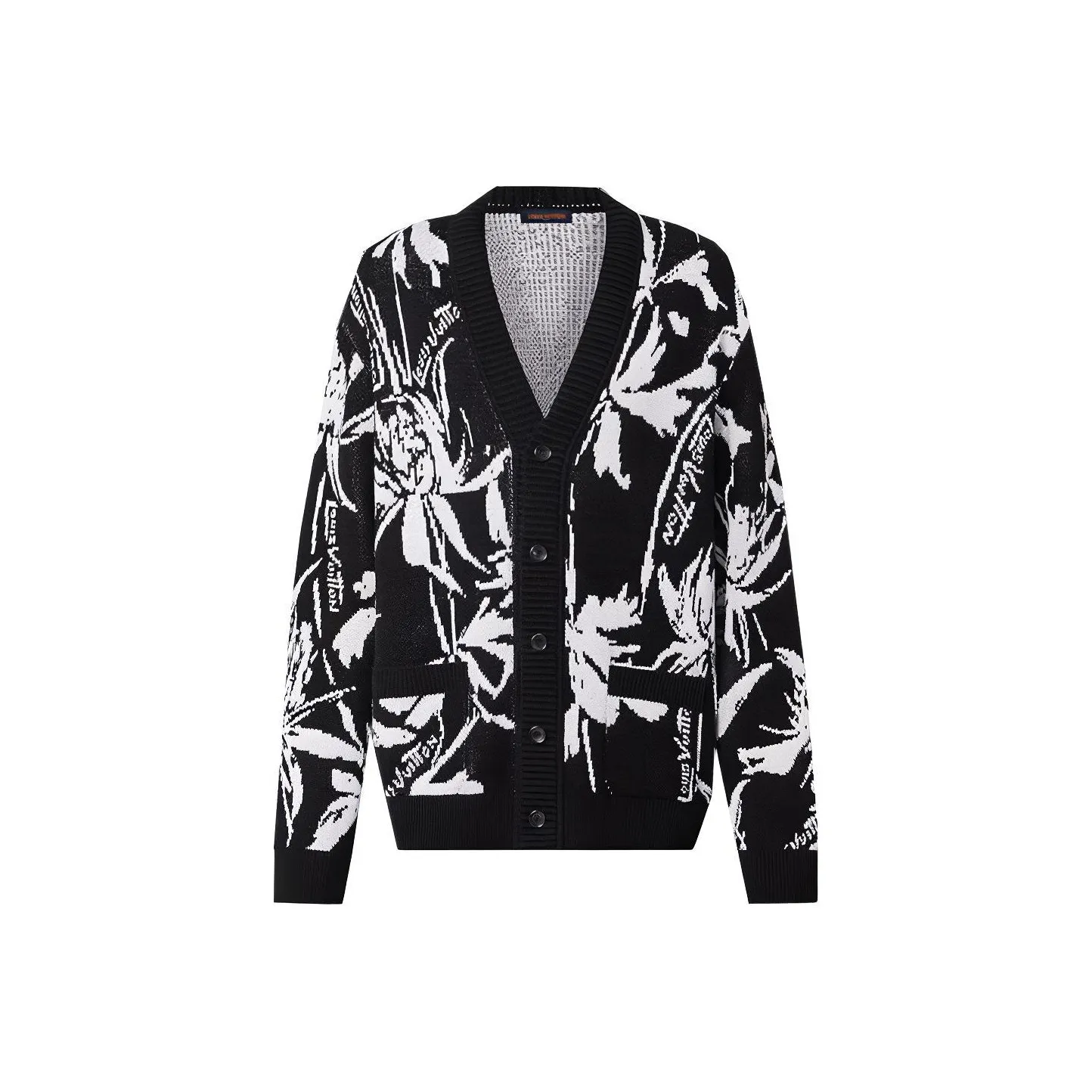 LOUIS VUITTON Thistle Jacquard Cardigan