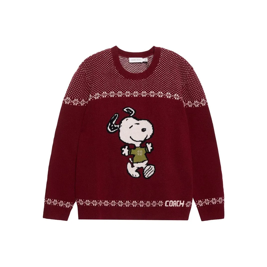 COACH x SNOOPY FW22 Sweater Men's Red