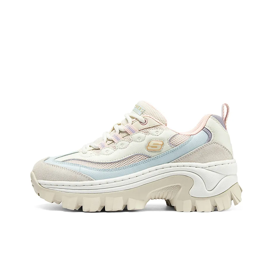Skechers Street Anti Slip Wear Resistant Breathable Height Increasing Quick Dry Low Top Casual Shoes Women's Beige