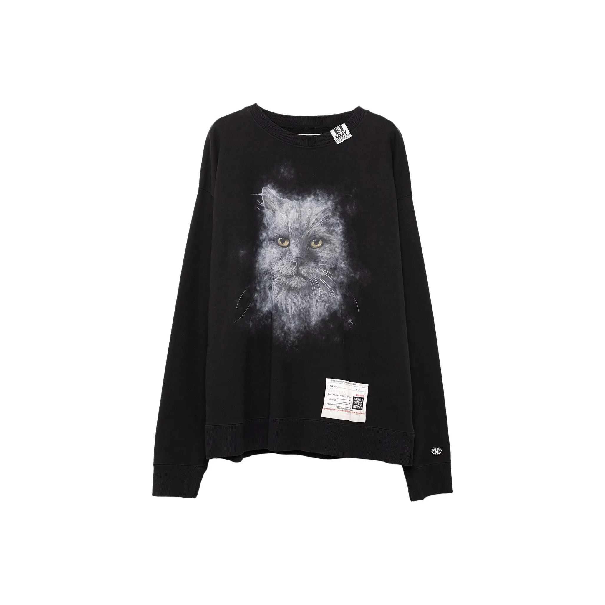 Maison Mihara Yasuhiro FW24 Свитшот Мужской Черный