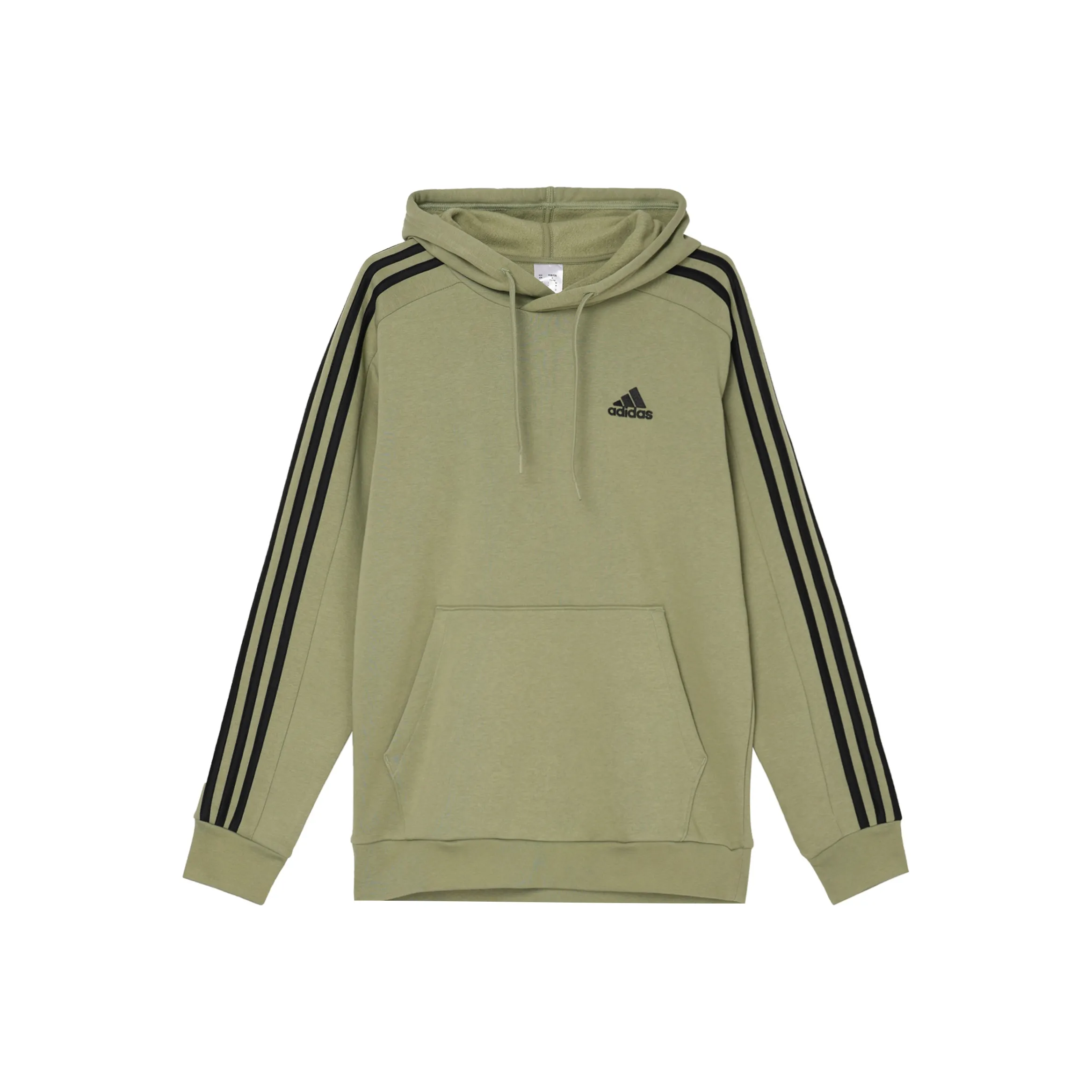 Adidas ESSENTIALS FLEECE 3 STRIPES HOODIE Sweatshirt Men's Tent Green