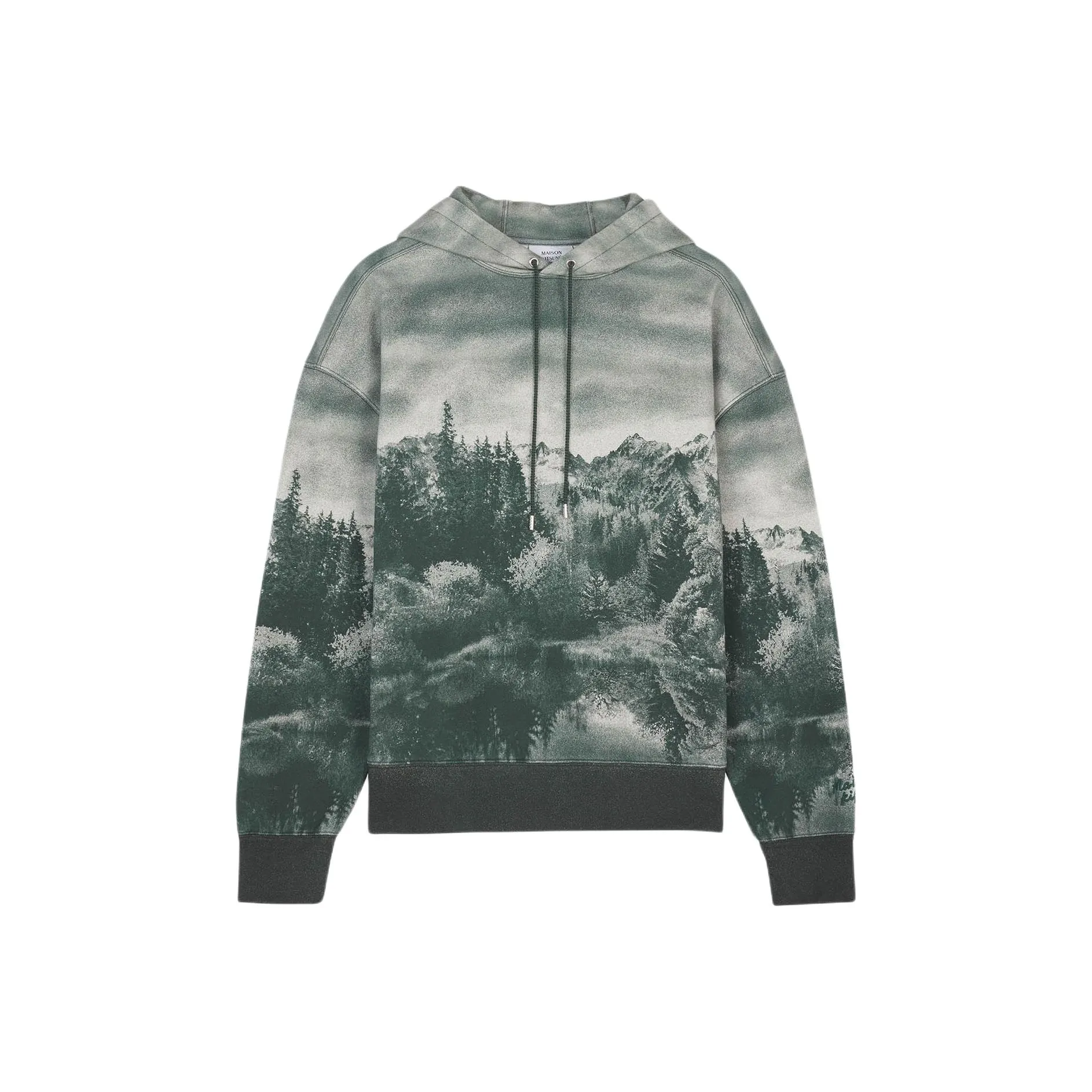 Maison Kitsune FW24 Свитшот Мужской Зеленый