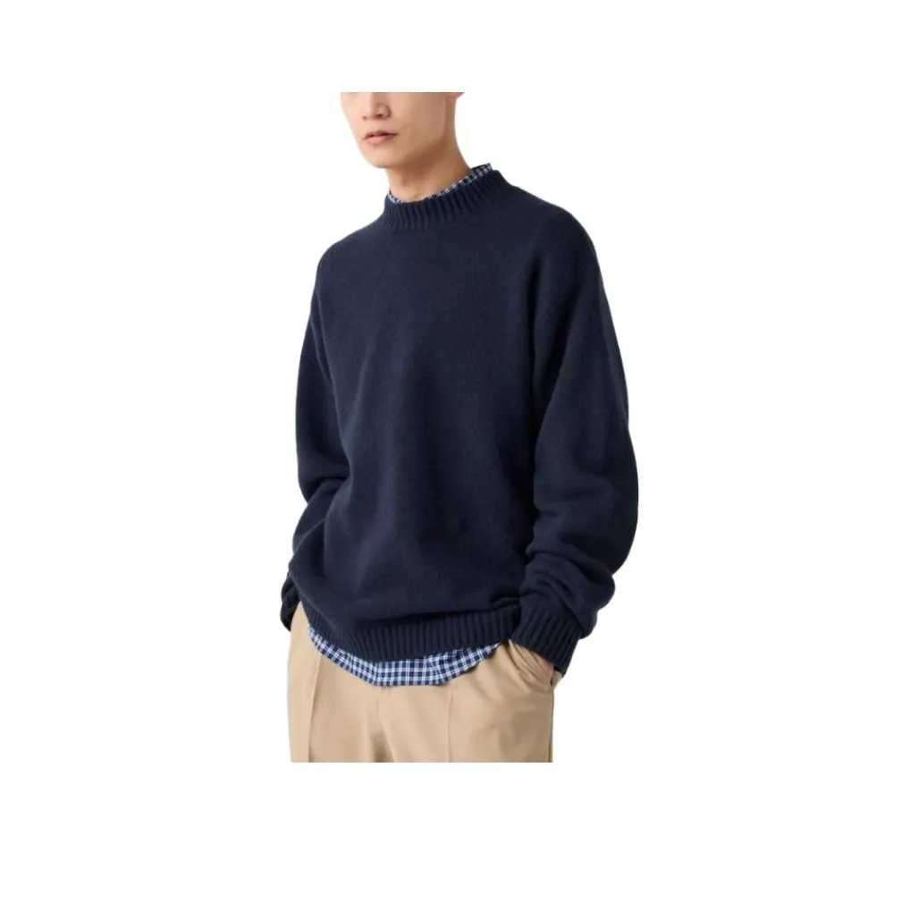 UNIQLO Свитер Унисекс Темно-синий