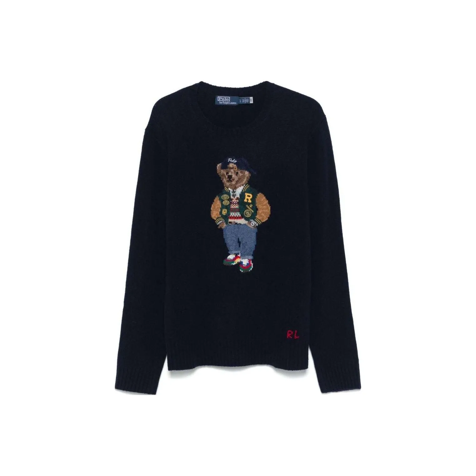 Polo Ralph Lauren Polo Bear Intarsia Knit Crewneck Jumper