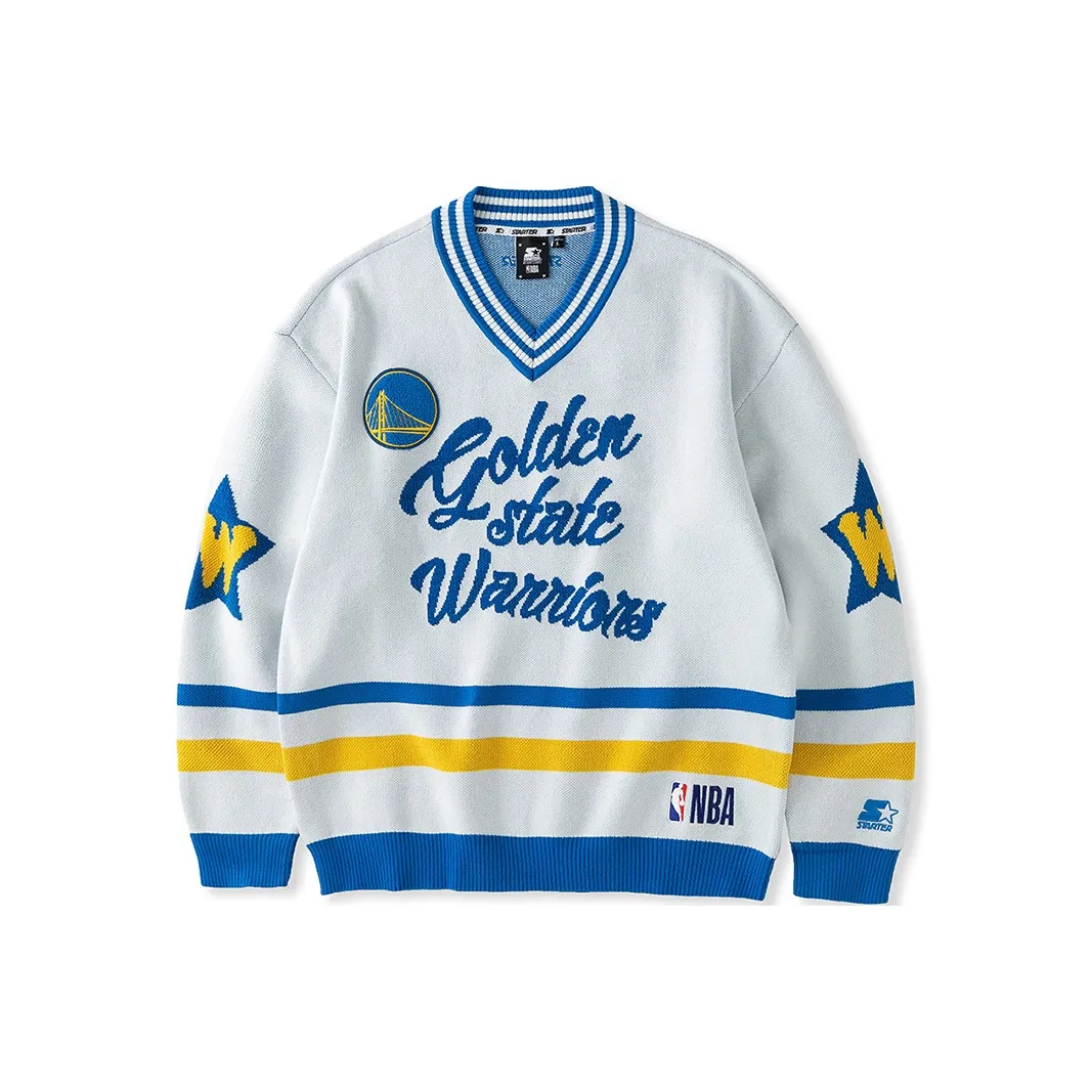 Starter Белый и синий цвет Унисекс Свитеры