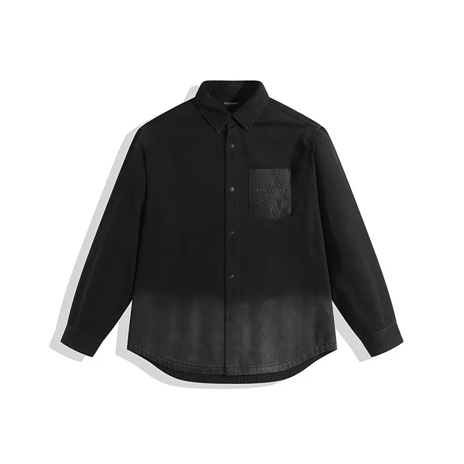PEACEBIRD MEN Shirts Men's Dark Gray 1