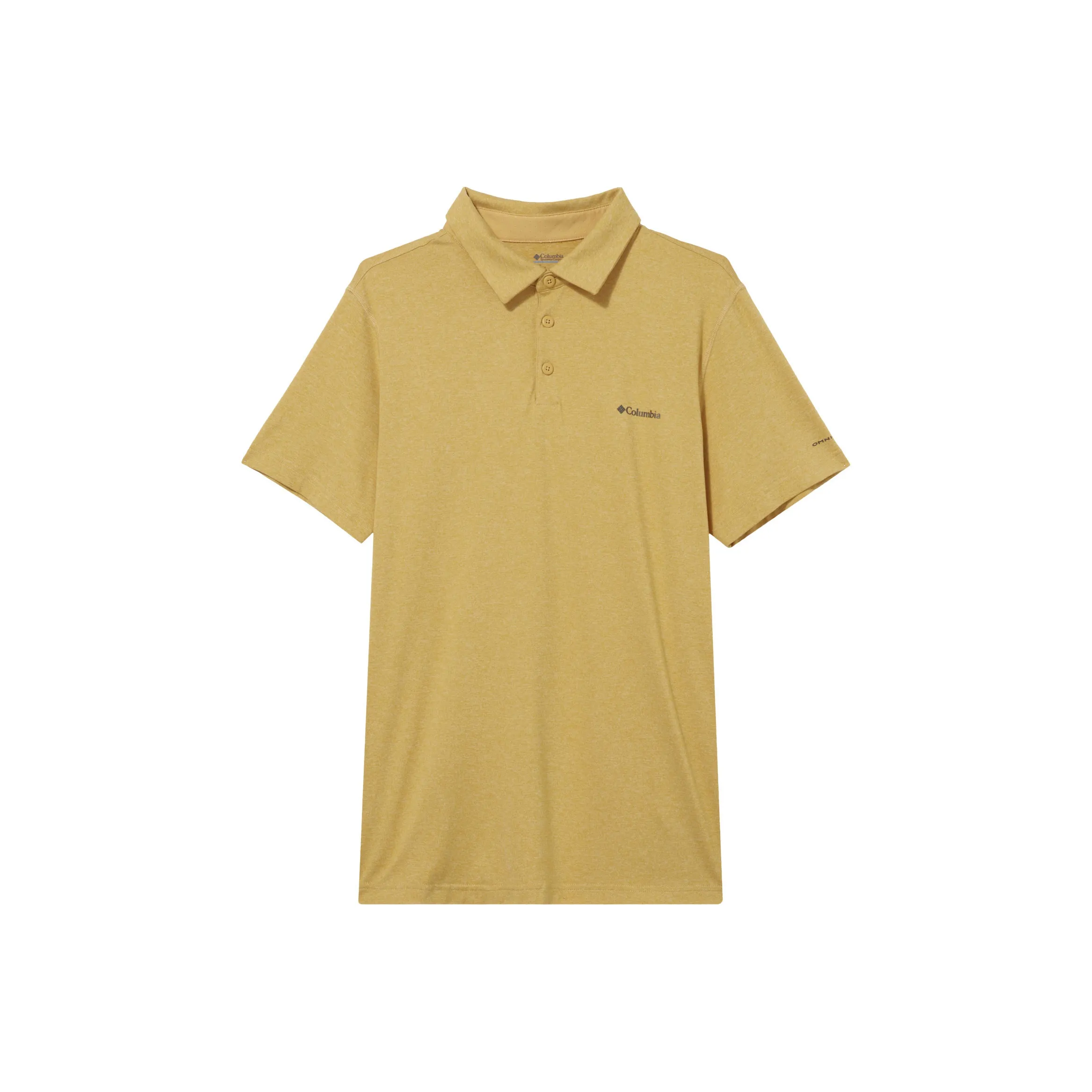 Columbia Yellow Tech Trail T Shirt Sun Protection Polo Shirt Men's Yellow