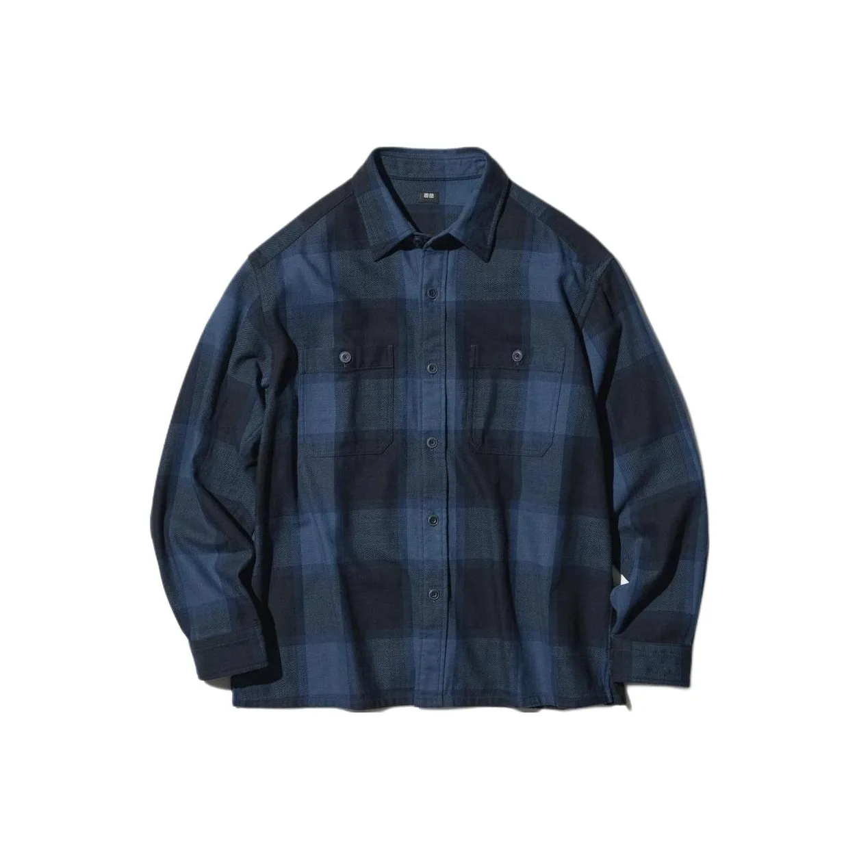 UNIQLO Королевский синий Унисекс Рубашки