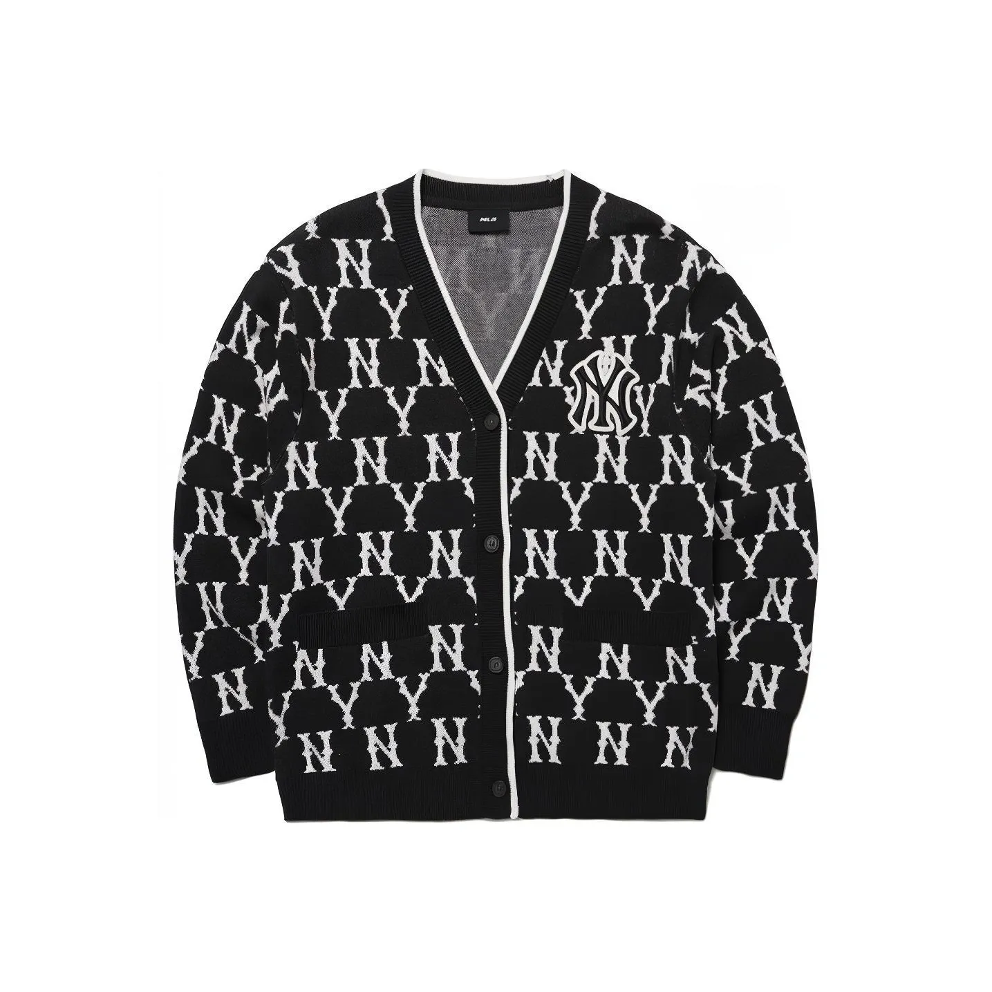 MLB Old Flower Knitwear Unisex Black