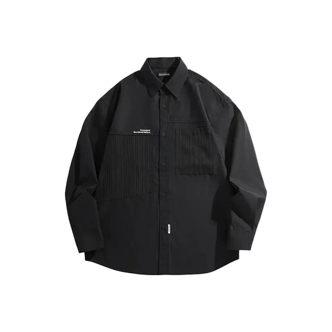 PEACEBIRD MEN Eye C Коллаборация Series Рубашка Мужская Черная